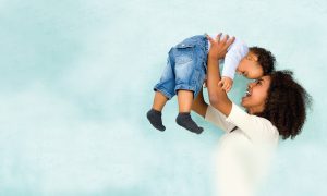 mum with kid background